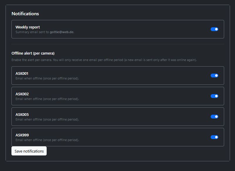 Screenshot of the account settings with supporter status and downloadable member badges