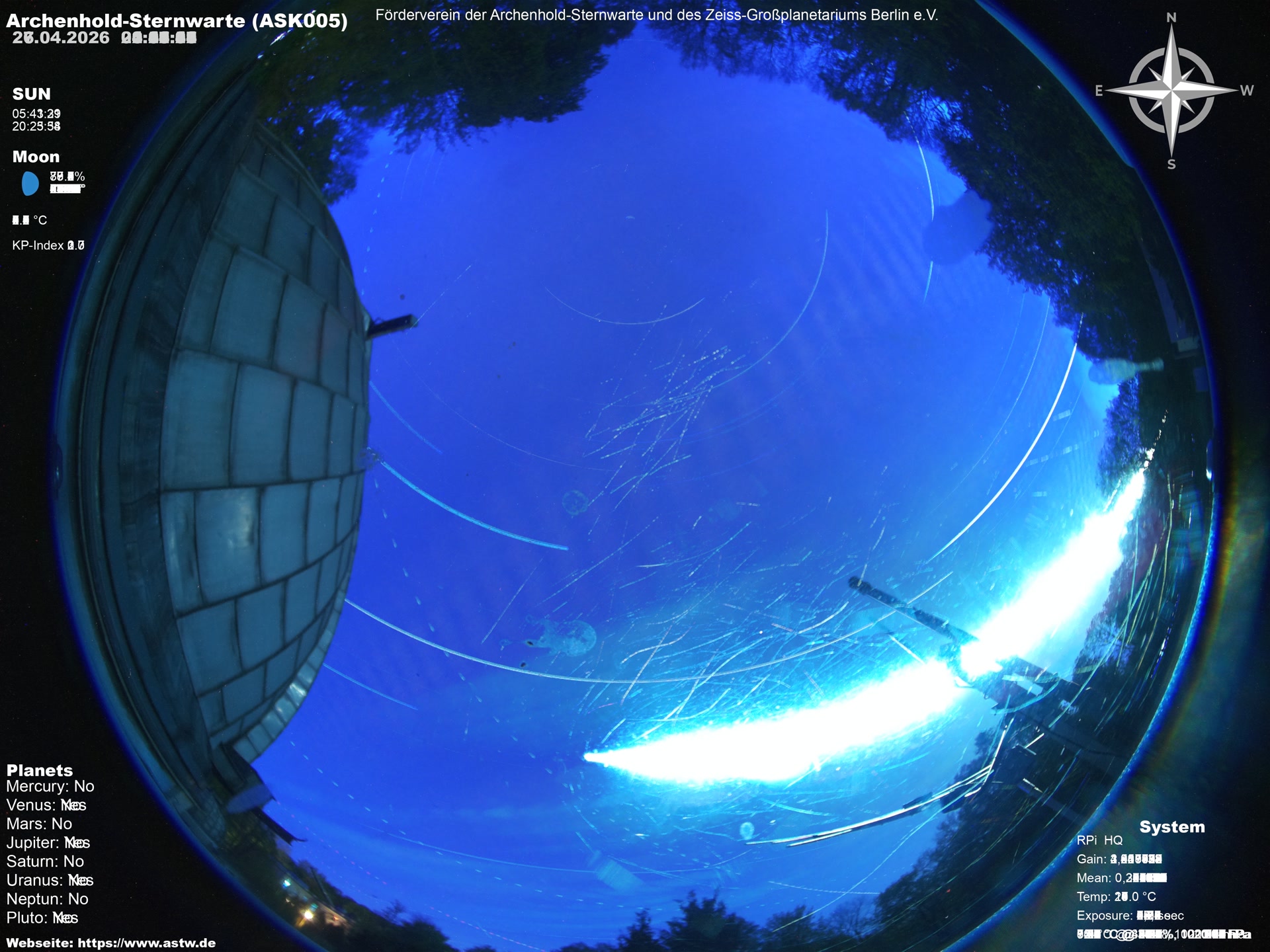 Startrails-Vergleich