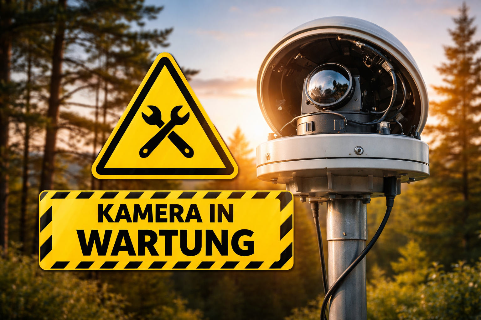 Kamera in Wartung