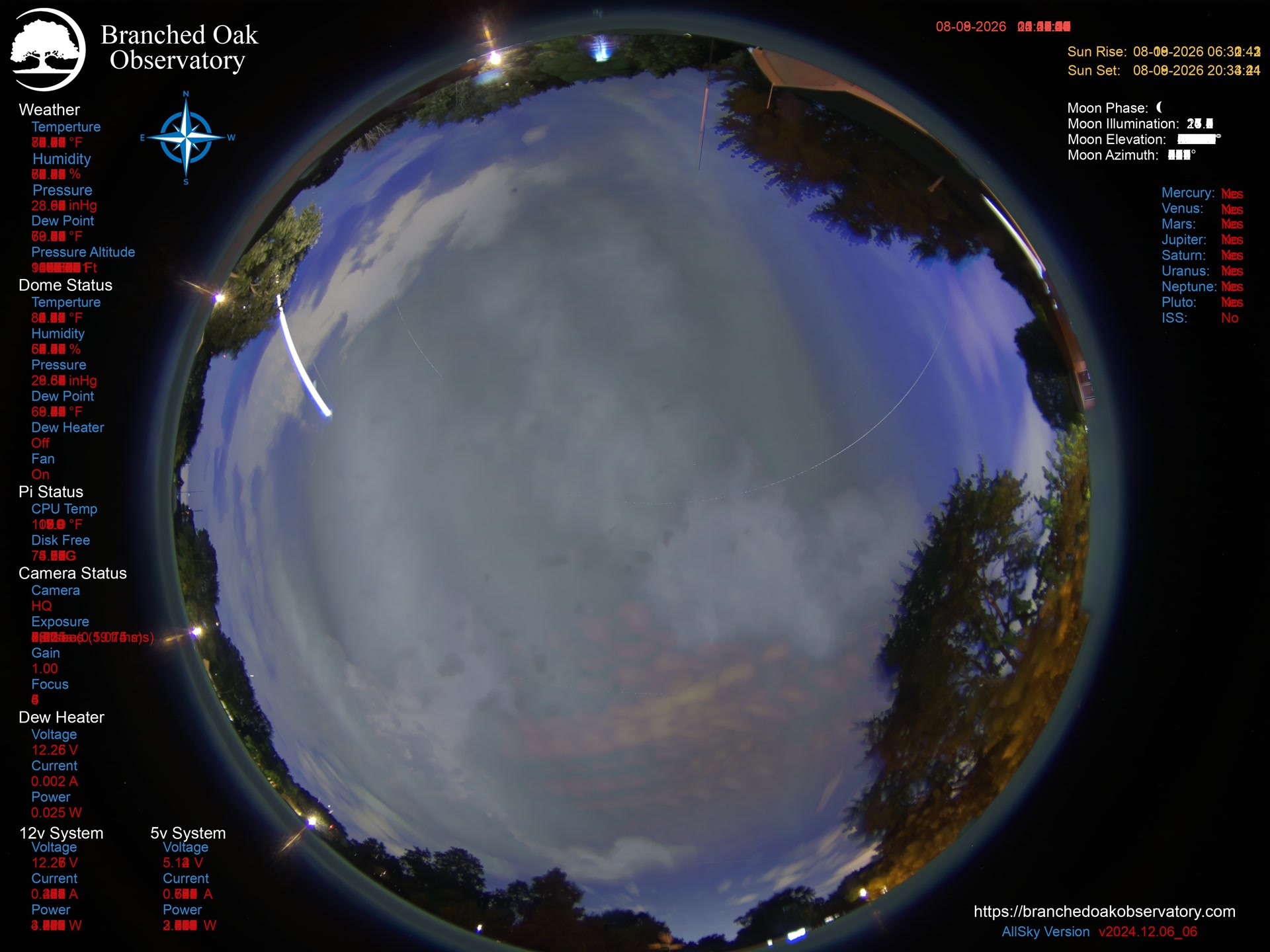Branched Oak Observatory