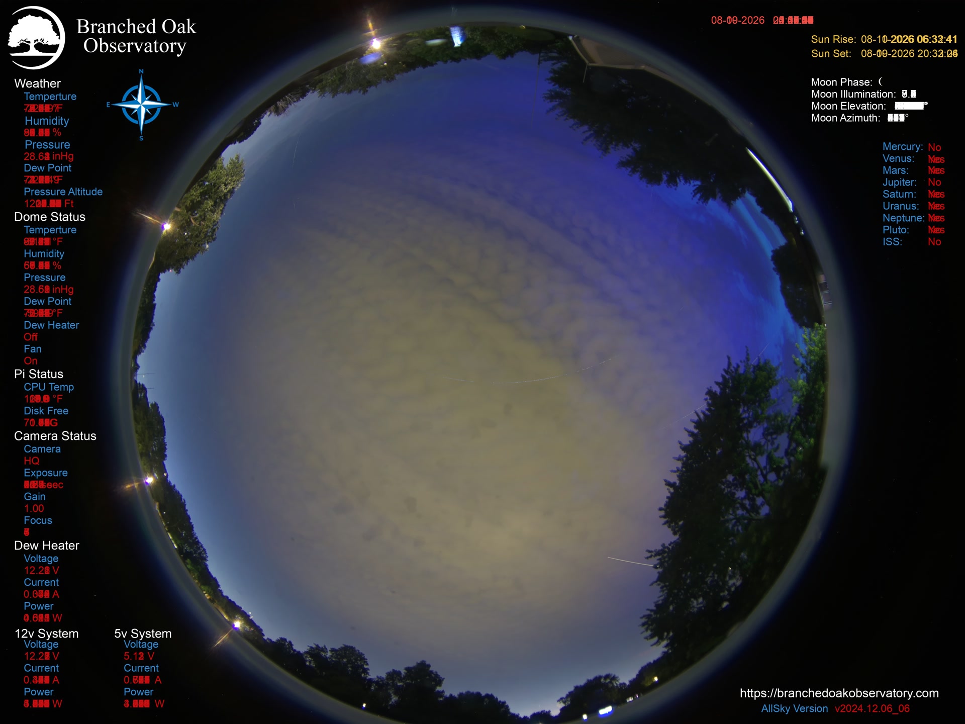 Branched Oak Observatory
