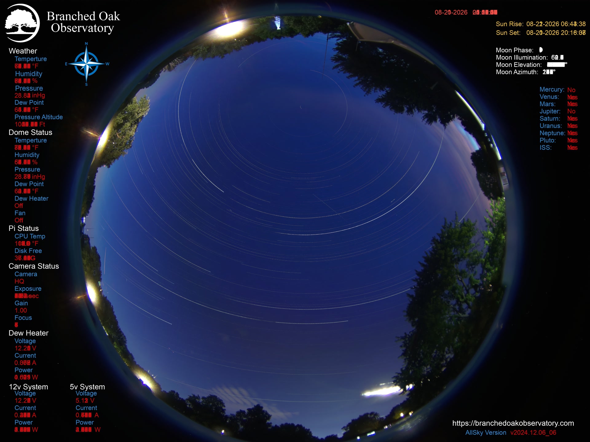Branched Oak Observatory