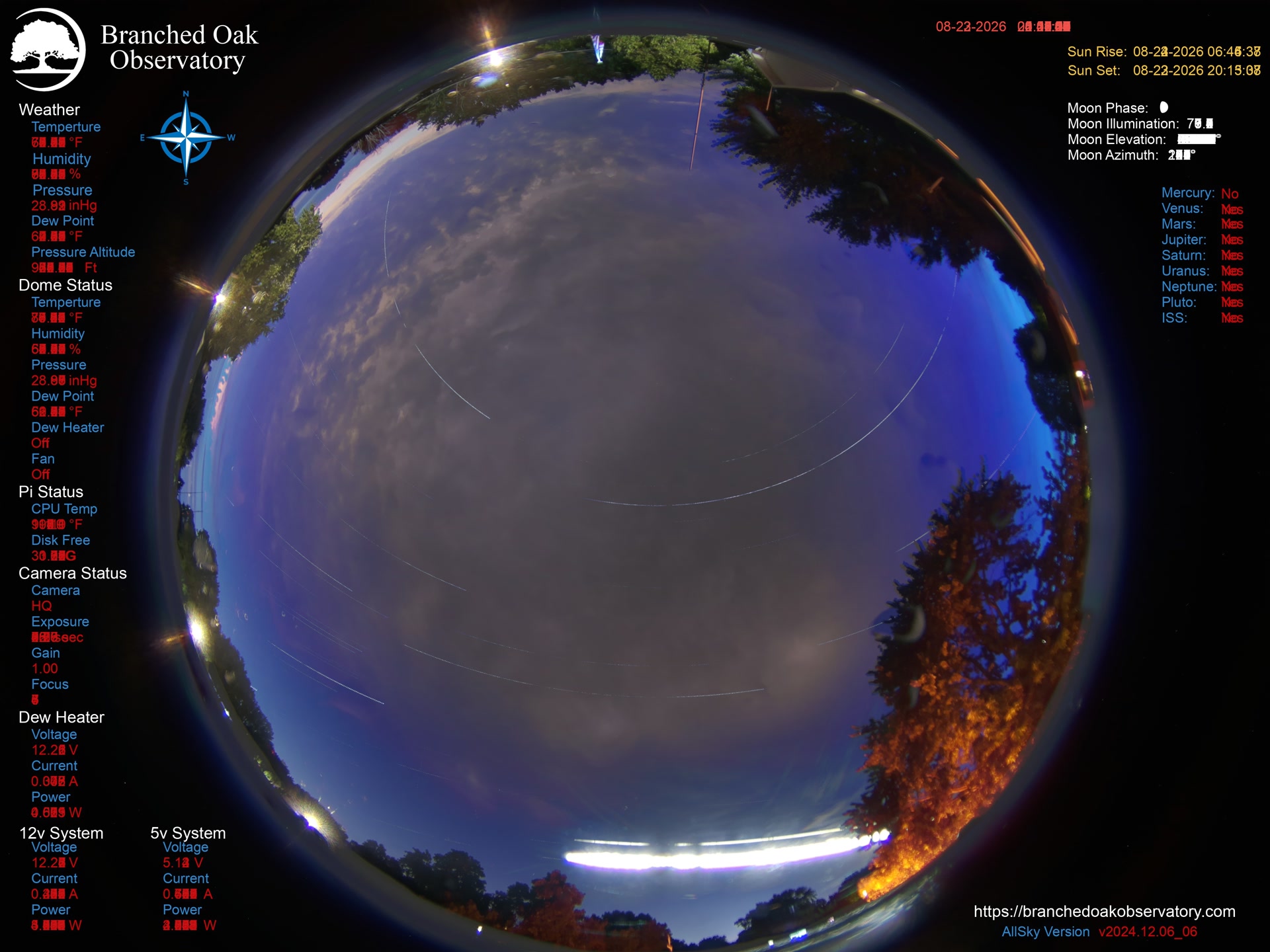 Branched Oak Observatory