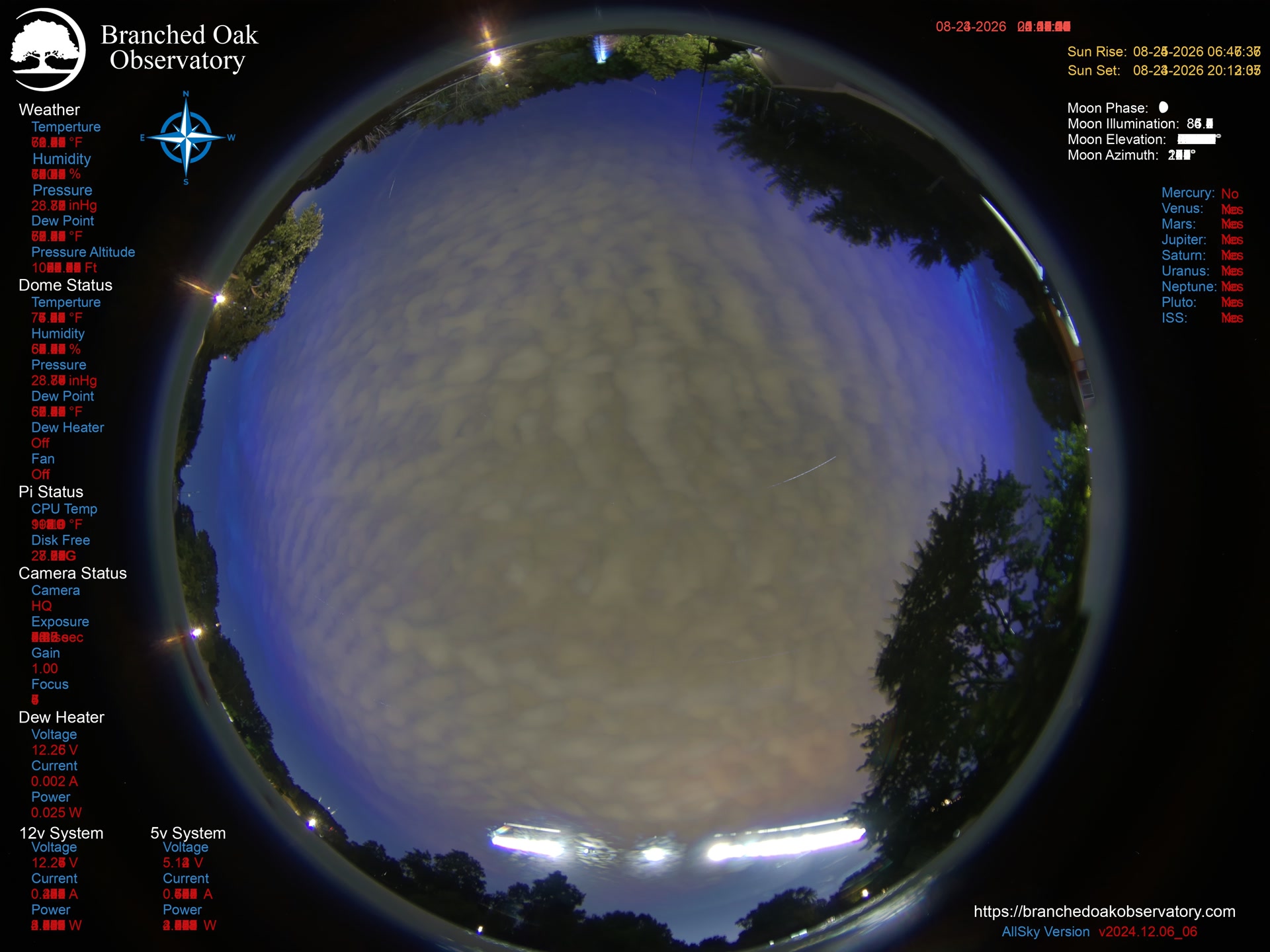 Branched Oak Observatory