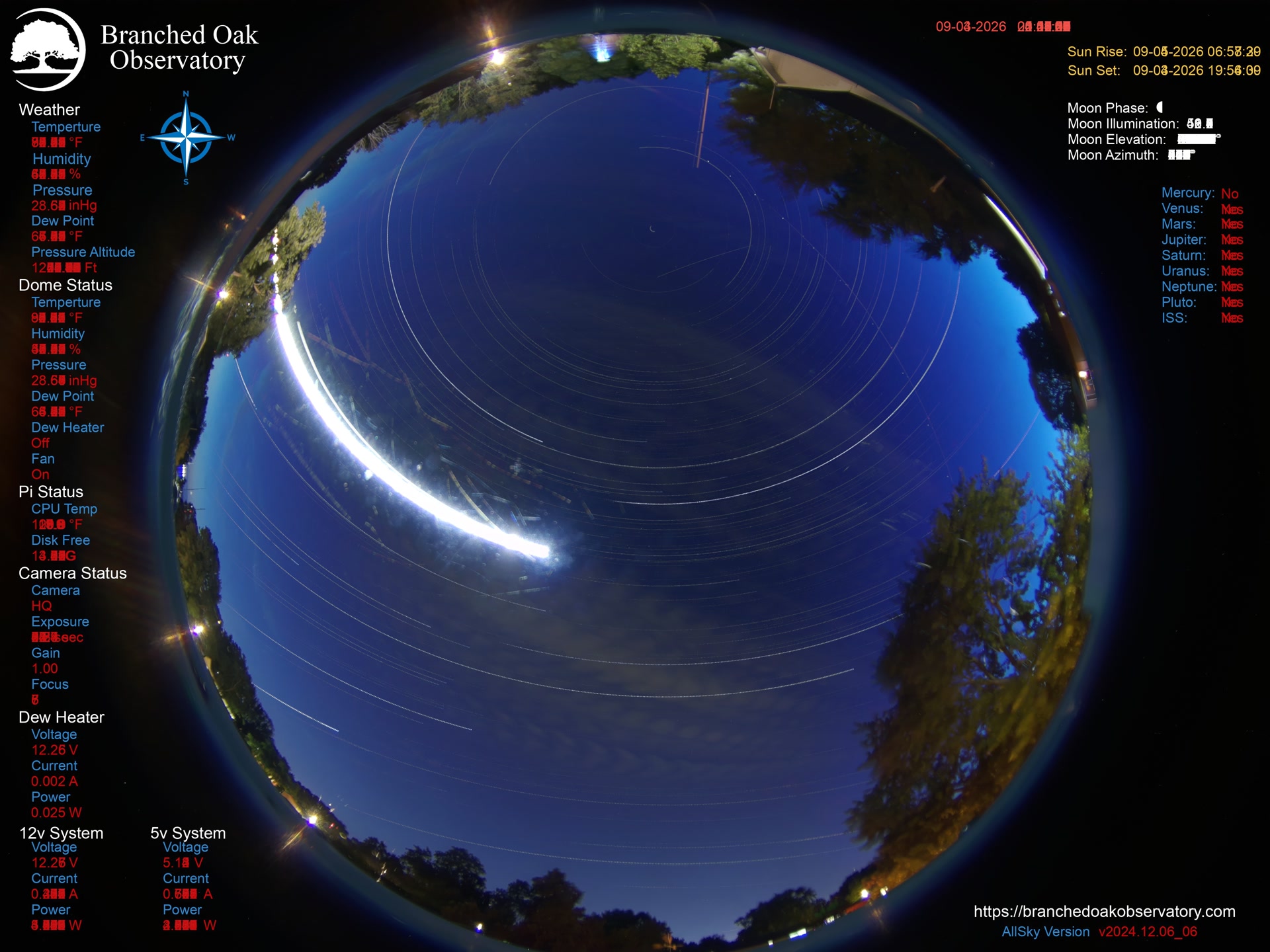 Branched Oak Observatory