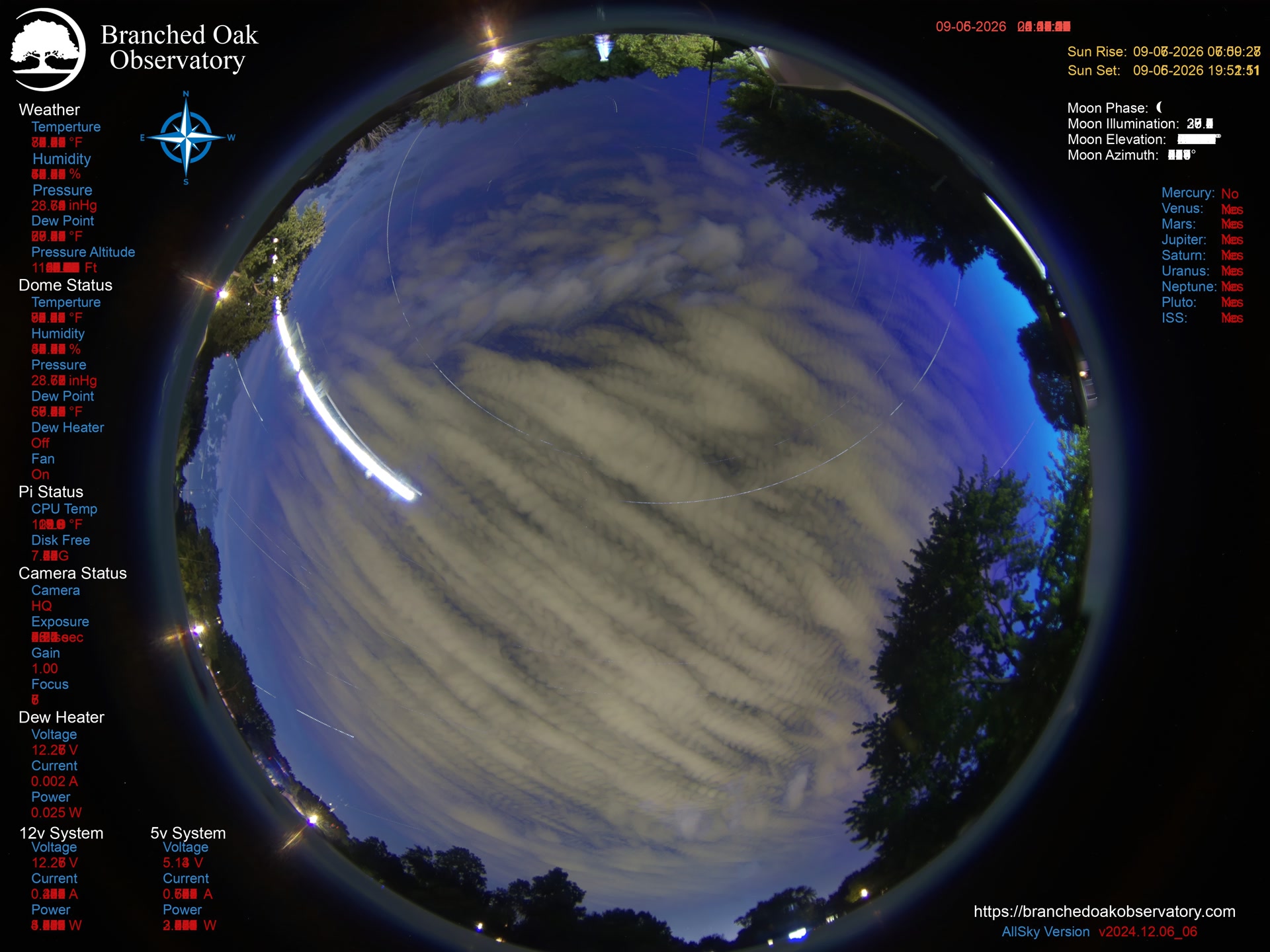 Branched Oak Observatory