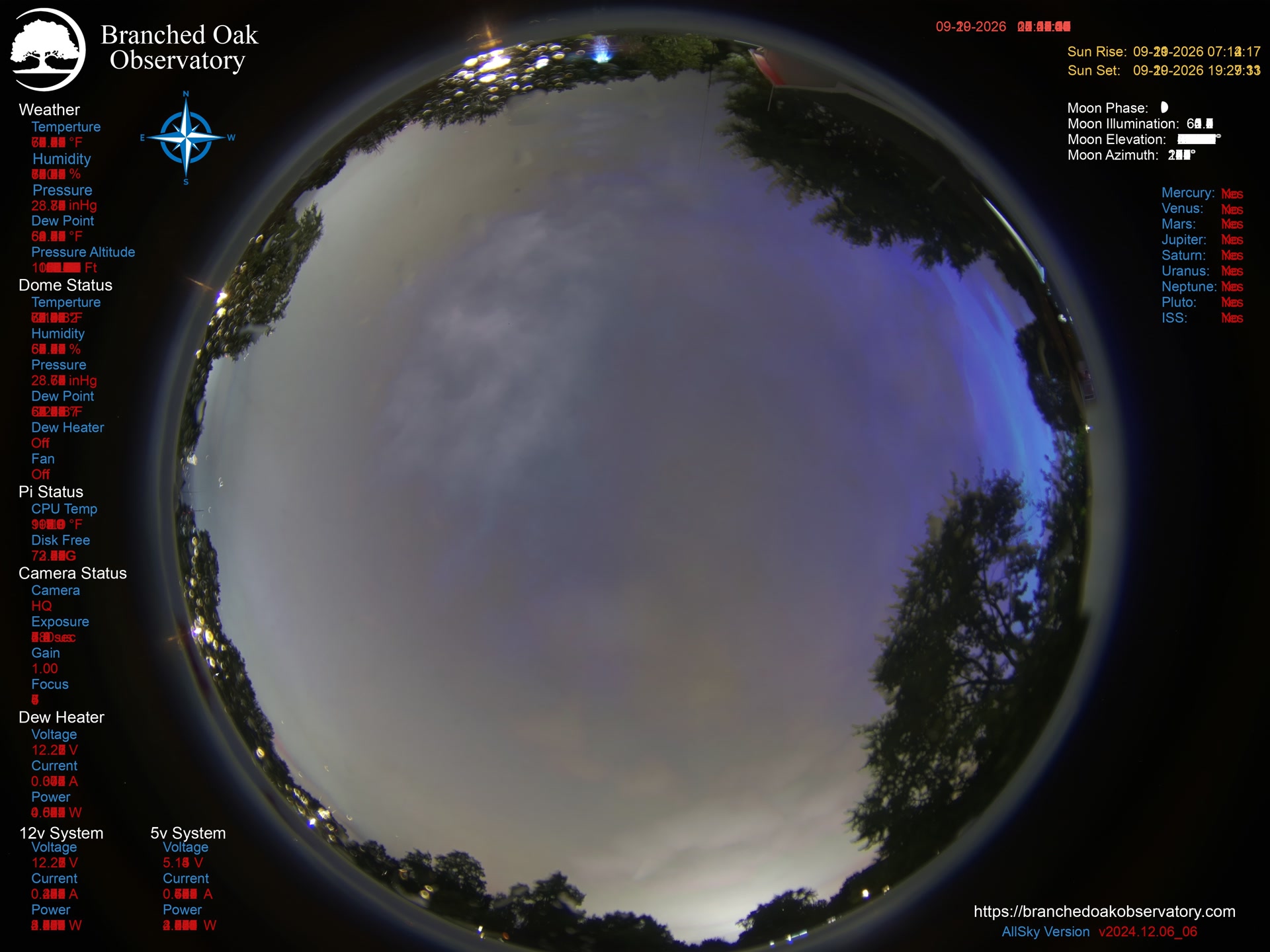 Branched Oak Observatory