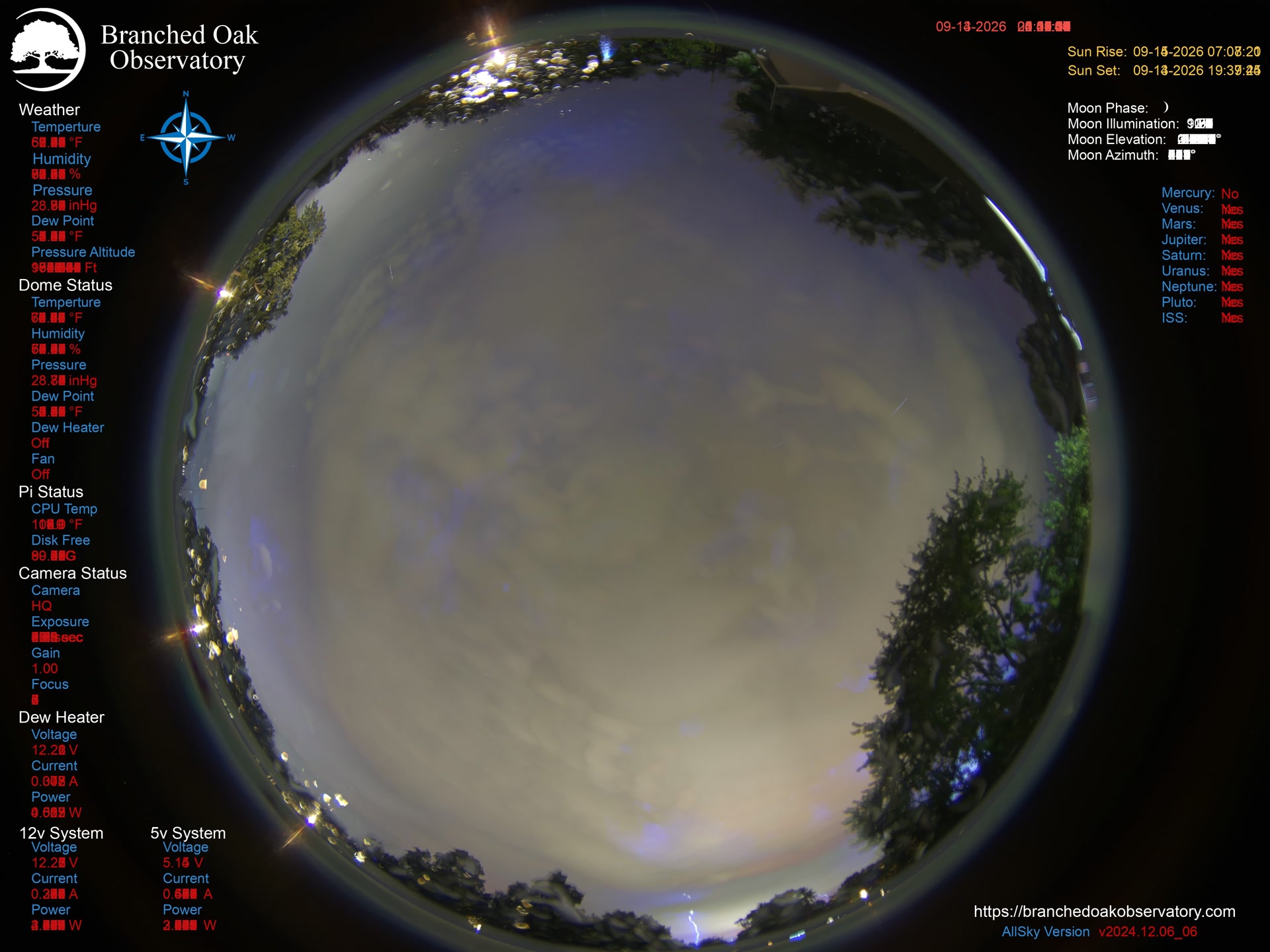 Branched Oak Observatory