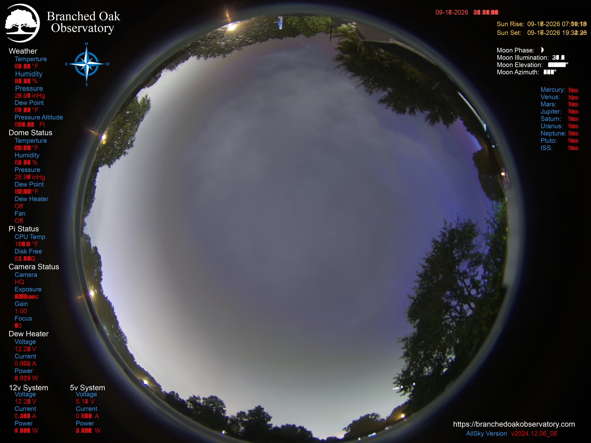 Branched Oak Observatory