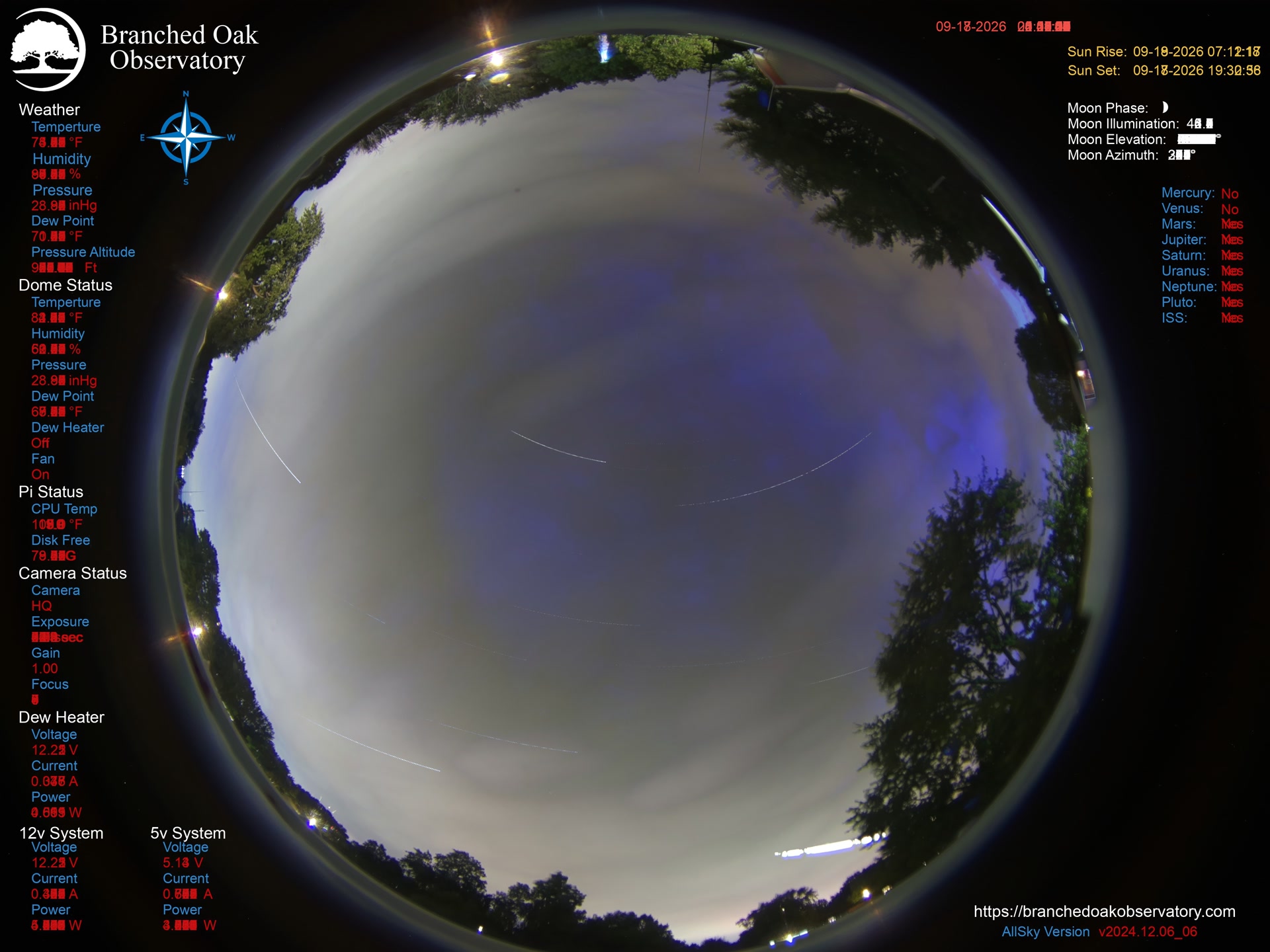 Branched Oak Observatory