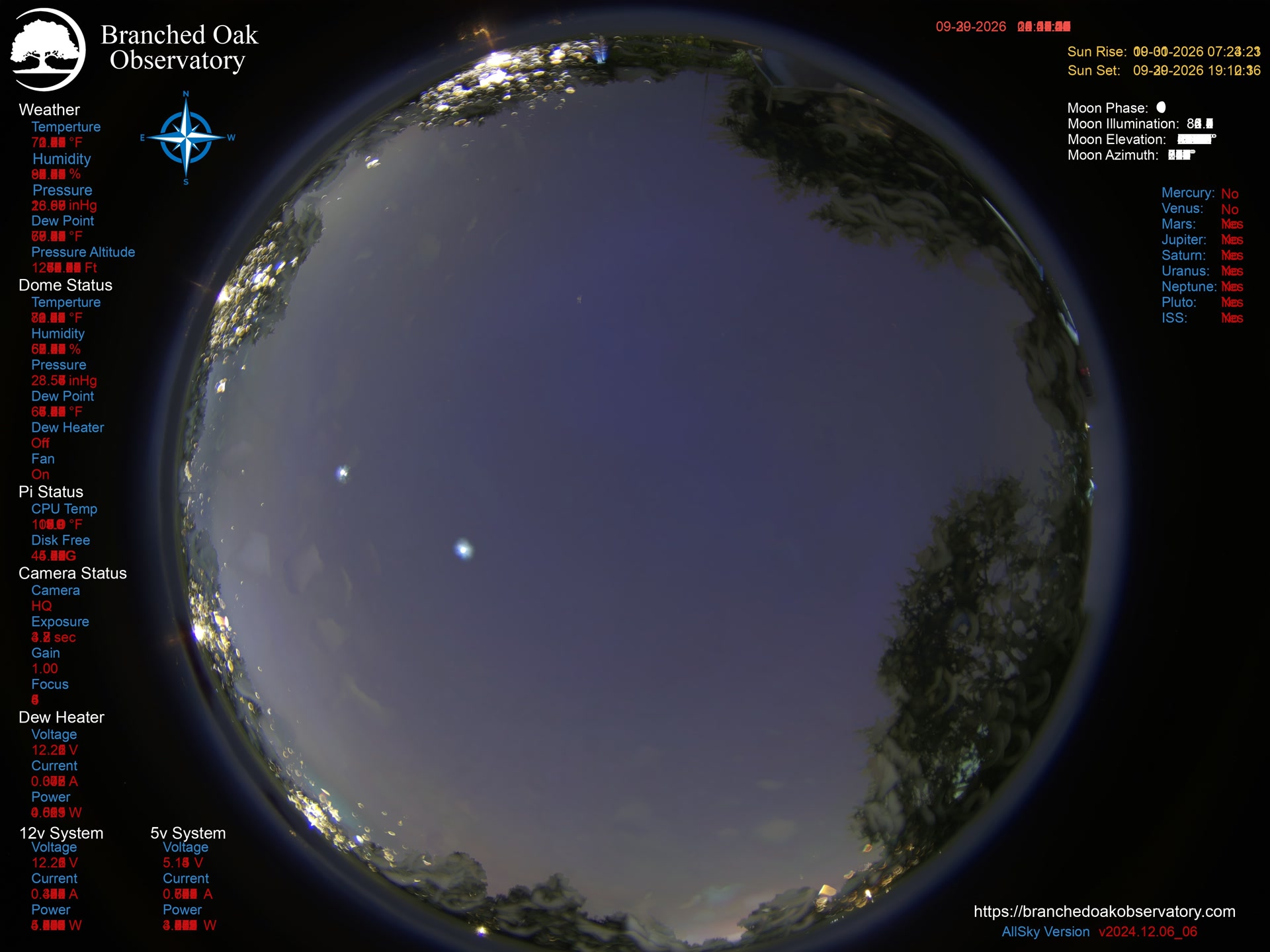 Branched Oak Observatory