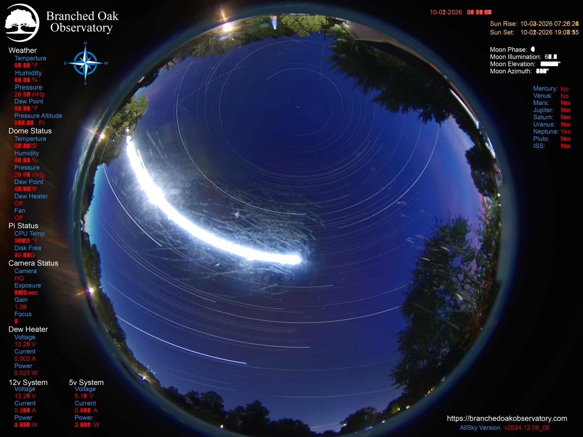 Branched Oak Observatory