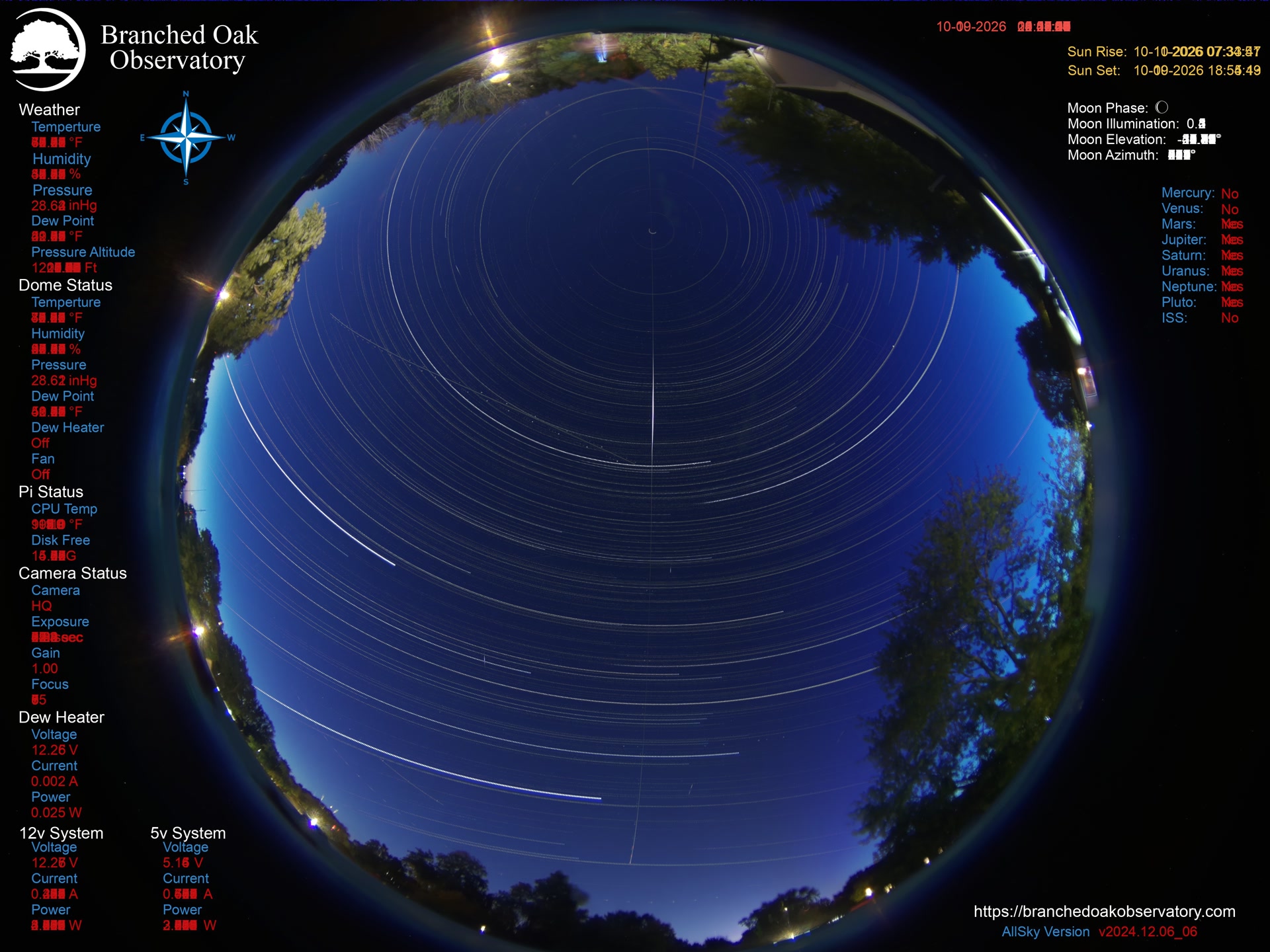 Branched Oak Observatory